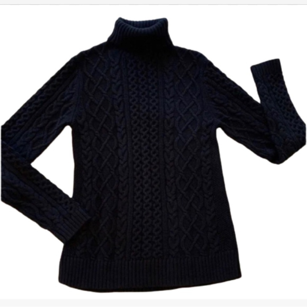 NWT Lands’ End Ladies Navy Blue Turtleneck Sweater